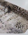 Tecido Crepe Chiffon Italiano Animal Print Clássico Estonado