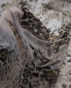 Tecido Crepe Chiffon Italiano Animal Print Clássico Estonado