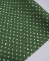 Tecido Viscose Poá Estampado Offwhite e Verde