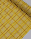 Tecido Linho Misto Italiano Multi Quadriculado Branco, Vermelho e Amarelo