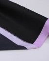 Tecido Crepe Silk Italiano Degradê Irregular Lilás e Preto