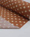 Tecido Viscose Poá Estampado Offwhite e Argila