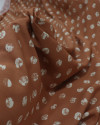 Tecido Viscose Poá Estampado Offwhite e Argila