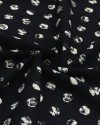 Tecido Viscose Poá Estampado Offwhite e Preto (1.3m)