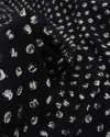 Tecido Viscose Poá Estampado Offwhite e Preto