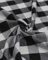 Tecido Oxford Quadriculado Branco e Preto (0.9m)