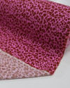 Tecido Viscose Texturizada Animal Print Marrom e Rosa