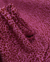 Tecido Viscose Texturizada Animal Print Marrom e Rosa