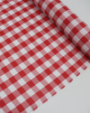 Tecido Oxford Quadriculado Branco e Vermelho