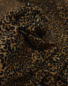 Tecido Viscose Texturizada Animal Print Clássico Argila