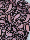 Tecido Crepe Italiano Cashmere Laranja e Preto