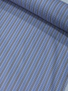 Tecido Tricoline Italiano Micro Listras Azul