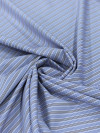 Tecido Tricoline Italiano Micro Listras Azul