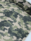 Tecido Crepe Chiffon Italiano Camuflado Verde
