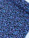 Tecido Crepe Italiano Micro Floral Azul 