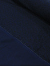 Tecido Viscose Italiano Simbolos Azul Marinho e Preto