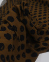 Tecido Viscose Italiano Animal Print Preto e Marrom