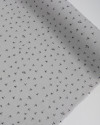 Tecido Linho Misto Camisaria Micro Coqueiros Preto e Cinza