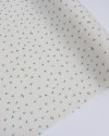Tecido Linho Misto Camisaria Micro Coqueiros Verde e Cru