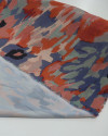 Tecido Crepe Salinas Pintura Abstrata Tons de Outono