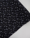 Tecido Viscose Fina Micro Buquê Floral Azul, Branco e Rosa