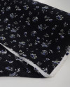 Tecido Viscose Fina Micro Buquê Floral Azul, Branco e Rosa