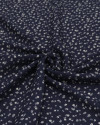 Tecido Crepe de Viscose Micro Liberty Branco e Azul Marinho