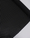 Tecido Crepe Chiffon Italiano Grosso Poá Creme e Preto