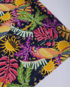 Tecido Viscose Creponada Italiano Estampa Tropical Colorida