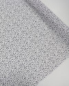 Tecido Crepe de Viscose Italiano Micro Corações Irregulares P/B