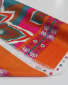 Tecido Crepe Silk Italiano Estampa Lenço Boho Chique Colorido