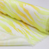 Tecido Crepe Silk Italiano Sarjado Acetinado Degradê Verde e Amarelo