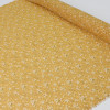 Tecido Crepe Chiffon Toque de Seda com Foil Mostarda