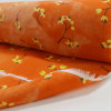 Tecido Cambraia de Algodão Micro Floral Laranja