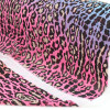 Tecido Crepe Chiffon Animal Print Degradê Neon