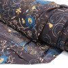 Tecido Crepe Chiffon Floral e Arabescos Estonado Marrom