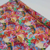Tecido Viscose Italiana Floral Cores da Estação
