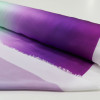 Tecido Crepe Silk Italiano Degradê Roxo e Verde