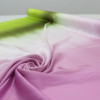 Tecido Crepe Silk Italiano Degradê Verde e Lavanda
