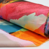 Tecido Crepe Silk Italiano Pintura Neon Colors