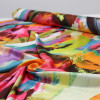 Tecido Crepe Silk Italiano Pintura Neon Colors