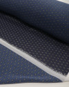 Tecido Crepe Chiffon Mini Geométrico Azul Marinho