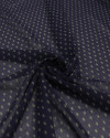 Tecido Crepe Chiffon Mini Geométrico Azul Marinho