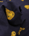 Tecido Linho Misto Estampado Onças Amarelo e Preto (Com Leves Defeitos)