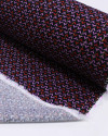 Tecido Viscose com Lurex Micro Estampa Rosa, Vermelho e Preto