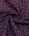 Tecido Viscose com Lurex Micro Estampa Rosa, Vermelho e Preto