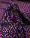 Tecido Viscose com Lurex Micro Estampa Rosa, Vermelho e Preto