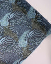 Tecido Crepe Chiffon Multi Estampado Tons de Azul