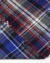 Tecido Flanela Mista Xadrez Offwhite, Vermelho, Cinza e Azul Marinho
