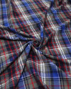 Tecido Flanela Mista Xadrez Offwhite, Vermelho, Cinza e Azul Marinho